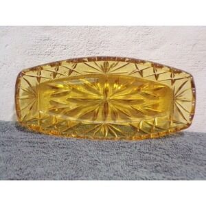 Vintage Indiana Amber Relish Dish‎